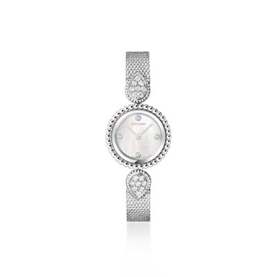 BOUCHERON SERPENT BOHÈME WATCH, 23 MM, STEEL AND DIAMONDS WA015704